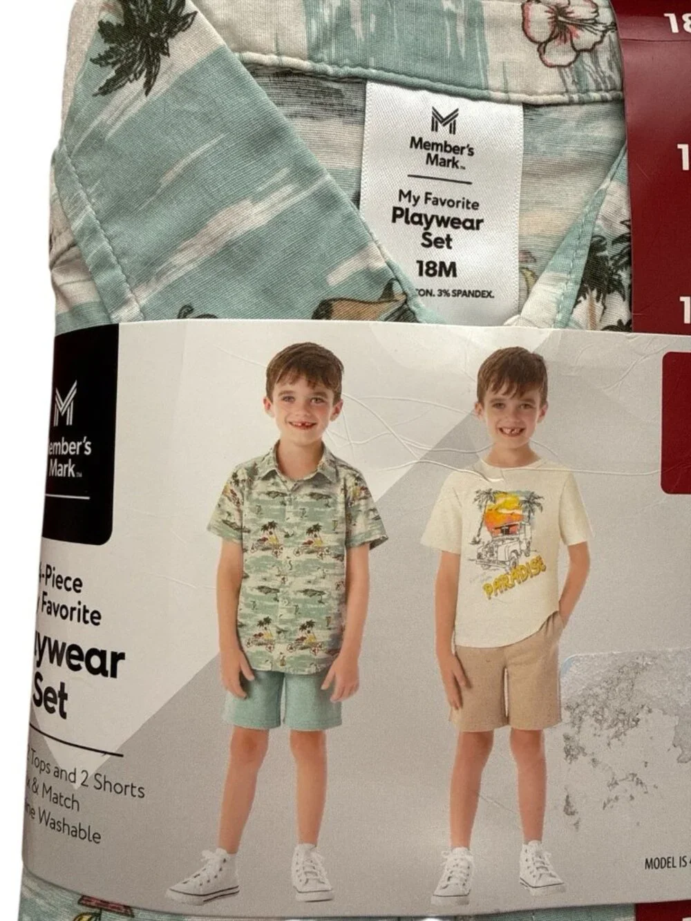 Member's Mark Boy's 4-Piece My Favorite Mix & Match Playwear Set-Size 18 Months